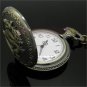 Chinese Dragon Quartz Pocket Watch Necklace Pendant Gift Retro Fashion 86 P88