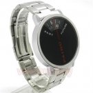 Cool Silver PAIDU Quartz Wrist Watch Turntable Dial Mens Boys Steel Gift Q0841