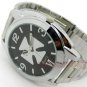 Cool Black Gothic Cross Wide Iron band Quartz Wrist Watch Sport Men Boy 86 Q2621