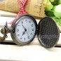 New Bronze Eagle Hawk Pocket Watch Necklace Pendant Chain Women Men Gifts P213