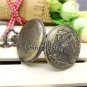 New Bronze Eagle Hawk Pocket Watch Necklace Pendant Chain Women Men Gifts P213