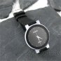 SINOBI Couple Lover Black Leather Wrist Watch Women Men Quartz Movement 86 Gift