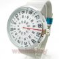 Silver Quartz Metal Mesh Wrist Watch Mens Boy Turntable Dial Digital Gift Q0824