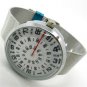 Silver Quartz Metal Mesh Wrist Watch Mens Boy Turntable Dial Digital Gift Q0824