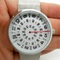 Silver Quartz Metal Mesh Wrist Watch Mens Boy Turntable Dial Digital Gift Q0824