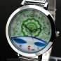 Cute Round Dial Crystal Mesh Band Quartz Wrist Watch Women Lady Xmas Gift Q2664