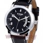 EYKI Black  Brown Leather Strap Fashion Quartz Wrist Watch Date Men Boy 86 Gift