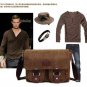Vintage Messenger Backpack Shoulder Bag School Canvas Zipper Buckle Men Purse 86