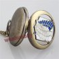Bronze Necklace Pendant Chain Wing Hollw Quartz Pocket Watch Men Women Gift P270