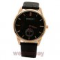 Charm Black Round Couple Lover Star Sky Leather Quartz Wrist Watch Women 86Hour