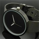 Fashion Metal Iron Net Mesh Band Quartz Wrist Watch Mens Boys Xmas Gift CQ1003