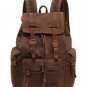 Vintage Backpack Shoulder Bag School Canvas Zip Buckle College Student 86 Travel