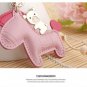 MILESI Red Horse Bear Leather Women Chain Car Purse Key Ring Fashion USA K0112