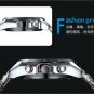 Waterproof Silver Quartz And LED Combine Stainless Steel Band Men USA L8906