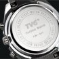 Waterproof Silver Quartz And LED Combine Stainless Steel Band Men USA L8906