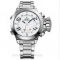 New WEIDE Waterproof LED Stainless Steel Quartz WristWatch Men Sports WH100803
