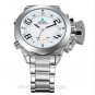 New WEIDE Waterproof LED Stainless Steel Quartz WristWatch Men Sports WH100803