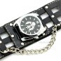 Cool Punk Rock Gothic Quartz Wrist Watch Chain Bracelet Party Hours Men 86 Q2521
