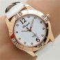 Fashion Simple Round Dial Crystal Quartz Wrist Watch Lady Women Gifts 5 Colors