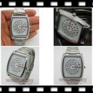 Fashion Iron Band Men Quartz Wristwatch Unique Turntable Dial New 86 Gift Q0814