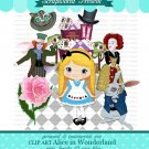 Alice in Wonderland digital clip art BUY2 GET 1FREE