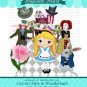 Alice in Wonderland digital clip art BUY2 GET 1FREE