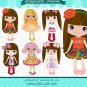 Best girls doll digital clip art BUY2 GET 1 FREE