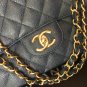 A36098 Blue Maxi Original leather Gold Hardware