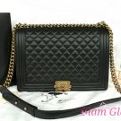 A67087 black sheepskin with original bronze hardware