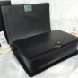 A67087 black sheepskin with original bronze hardware