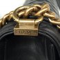 A67087 black sheepskin with original bronze hardware