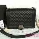 A67087 black sheepskin with ancient silver hardware