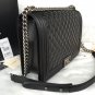 A67087 black sheepskin with ancient silver hardware