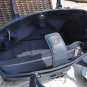 A66439 original navy blue leather silver hardware