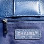 A66439 original navy blue leather silver hardware