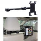 Premium Multi Passenger Universal Headrest Tablet Cradle Car Mount for iPad w/ Swivel Vibration Free