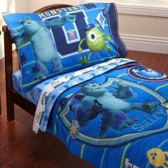 Monsters University Toddler Bedding Set 4pc Comforter Sheets