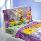 Tinkerbell Toddler Bedding Set 4pc Fairy Flowers Bed