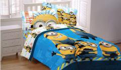 Despicable Me Minions Testing 123 Bedding Set Full