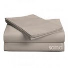 Luxe Collection 618ct Combed Cotton Sateen Weave Low Profile Sheet Sets Cal King Sand