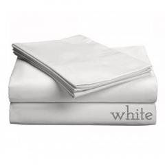 Luxe Collection 618ct Combed Cotton Sateen Weave Low Profile Sheet Sets Twin XL White