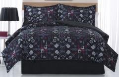 Rock Anthem Twin XL Dorm Size Comforter and Pillow Sham