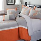 Lavish Home Branches 7 Piece Embroidered Comforter Set - Queen