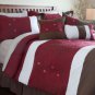 Lavish Home Sarah 7 Piece Embroidered Comforter Set - King