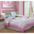 Peace Sign Twin Comforter with Sham