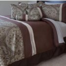 Lavish Home 7 Piece King Geneva Comforter Set
