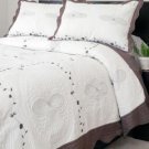 Lavish Home Athena Embroidered Quilt 2 Pc. Set - Twin