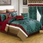 Lavish Home 24 Piece Room-In-A-Bag Eve Bedroom Set - King