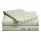 Classic Collection-300ct Combed COTTON PERCALE Weave Low Profile Sheet Sets Split King Tea Green