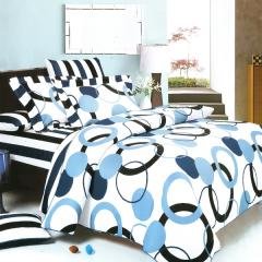 Artistic Blue 100% Cotton 3PC Sheet Set (Twin Size)